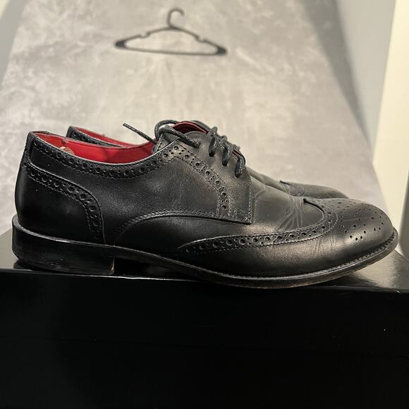 Bruno Magli Wingtip Oxfords Mens EUR 43 Black Leather Italy Dress main image 9